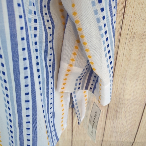 Alfred Dunner Multi Color 3/4 Sleeve Blouse/ Tunic Top XL Spring! - Picture 7 of 11